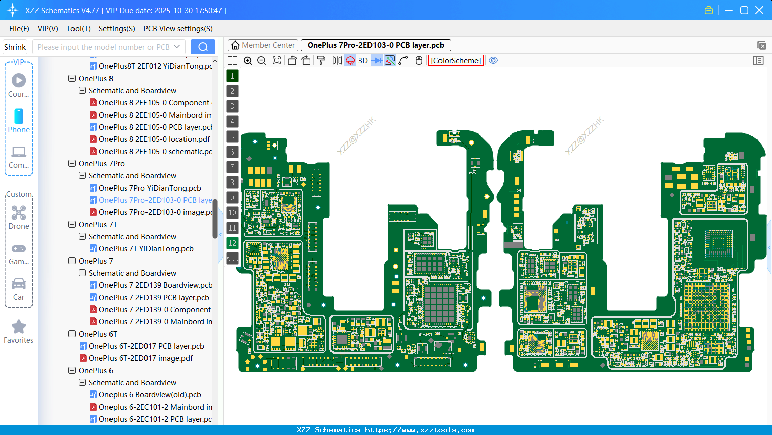 OnePlus 7Pro-2ED103-0 PCB Layer